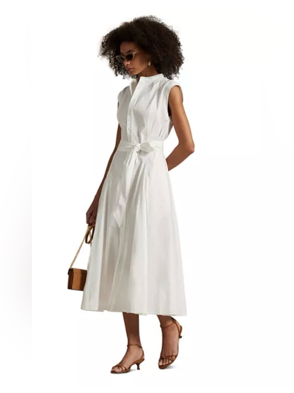 NWOT Polo Ralph Lauren
Belted Cotton Sleeveless A-line Shirtdress size 10